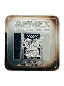 APMEX 1 Ounce .999 Square Slab (Call or Text for price)