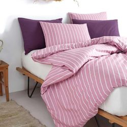 Life Duvet Cover Sets QueenSize, Pink 5 Pieces New