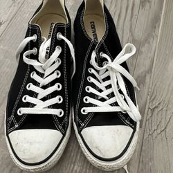 Black Converse Shoes - W10.5/M8.5