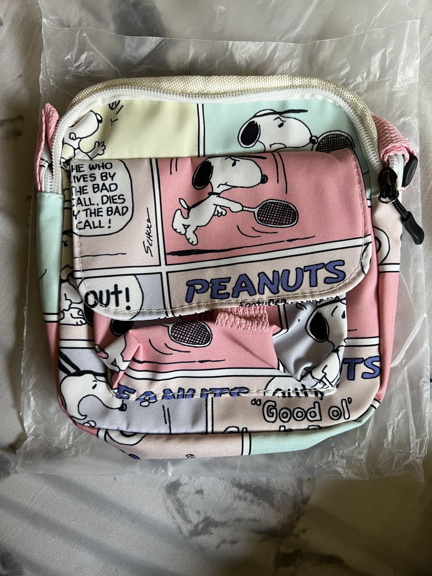 Snoopy Cartoon Bag - Pink Peanuts - Handbag Snoopy Shoulder Bag, Women Crossbody Bag, Adjustable Shoulder Straps