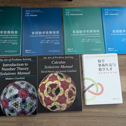 7 Math Contests Prep Books - All New - Each $4