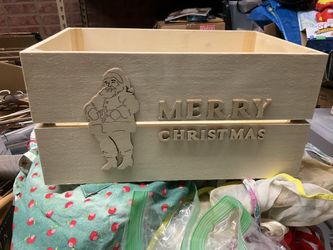 Wooden Christmas Crate 