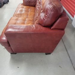Brown Leather Sofa
