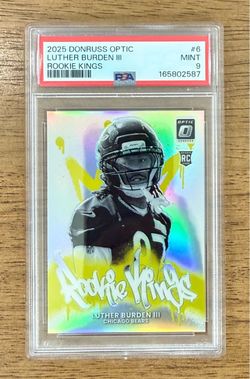 2025 Donruss Optic Luther Burden III #6 Rookie Kings Prizm Case Hit SSP PSA 9