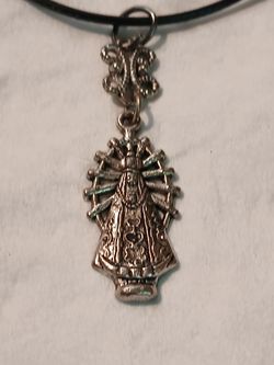 Handcrafted religious Catholic pendant necklace