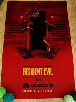 Resident Evil SDCC Poster, Bag, Flashlight