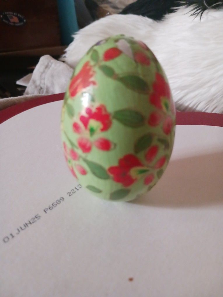 Vintage Wooden Egg