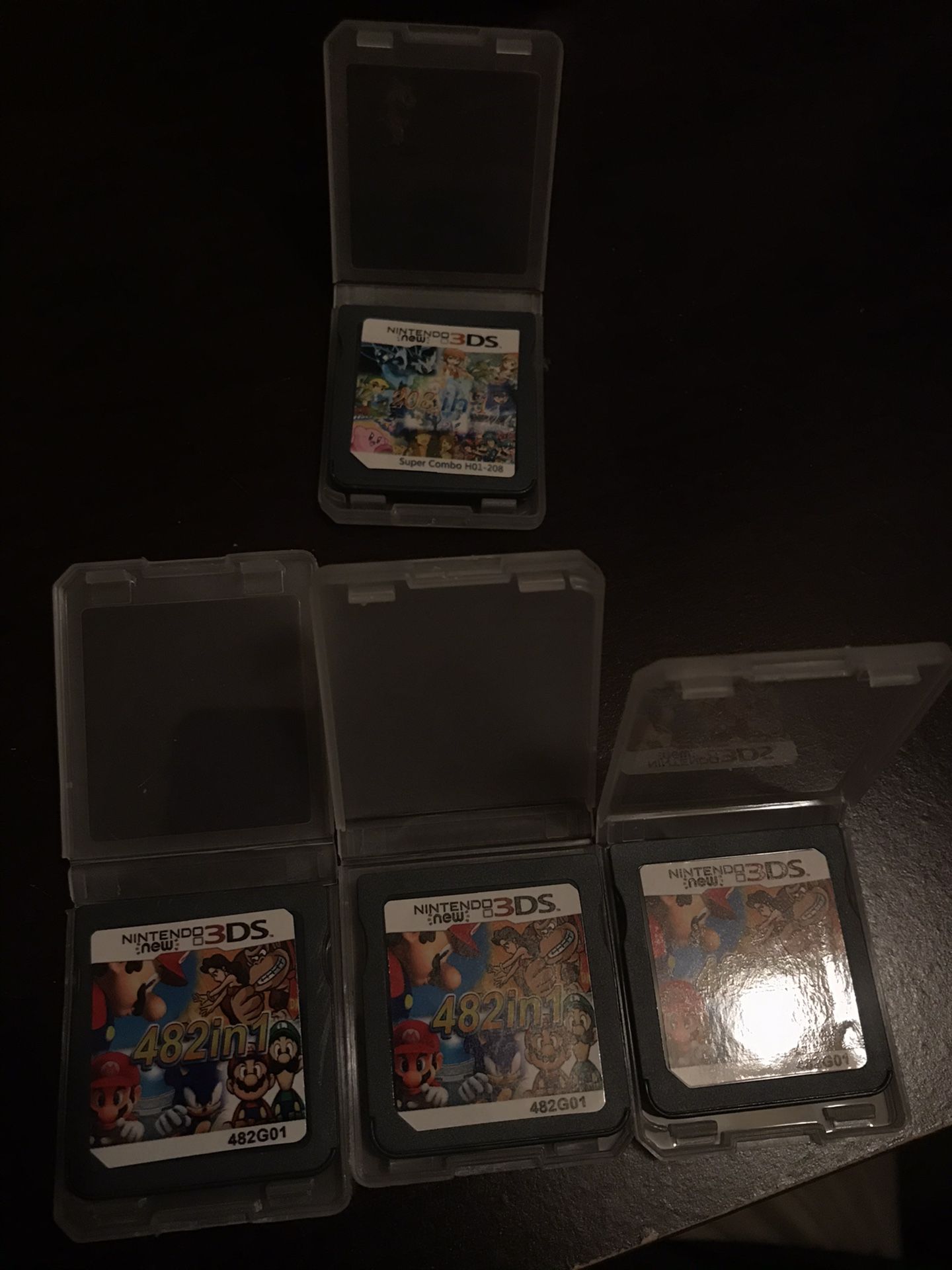 208 games in 1 and 482 games in 1 for Nintendo DS or 3D’s Christmas present