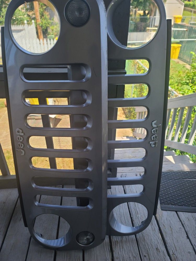 2 Gray Jeep Wrangler Grills For Sale