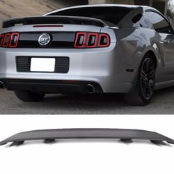 Fits 10-14 Ford Mustang LS Style Trunk Spoiler Matte Black - ABS