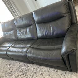 Reclining Leather Sofa