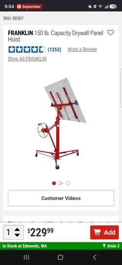 Drywall Lift Harbor Freight