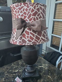 Lamp giraffe print