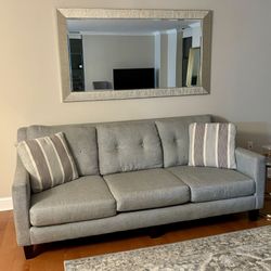 Grey Queen Size Comfy Sofa  