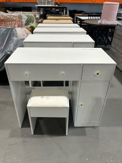 Vanity Desk W: 34.5" x H: 30.5" × D: 16"