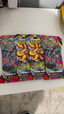 Chaos Raising, Mega evolutions Pokemon Packs