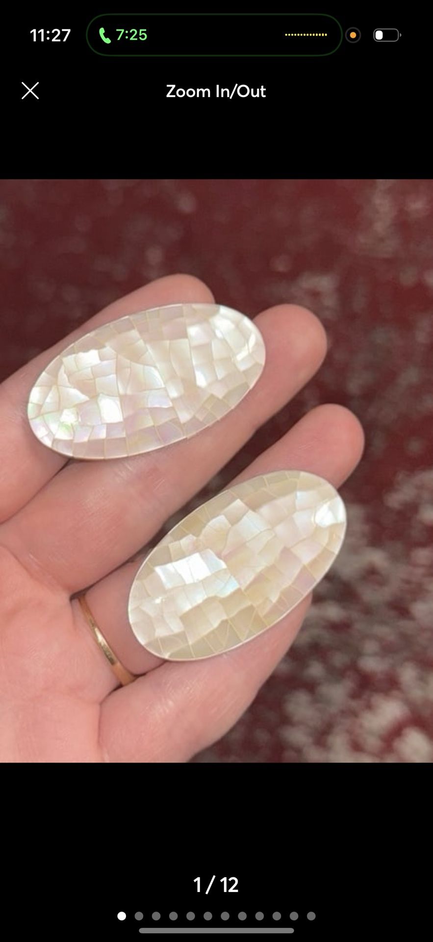 Mosaic Mother of Pearl Abalone Shell Cabochon lot