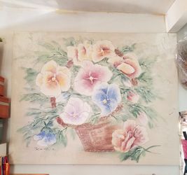 Canvas Oil Painting, Floral