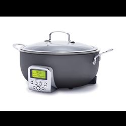 IN HAND! GreenPan Elite Essential Smart Electric 6QT Skillet Pot (Graphite color)