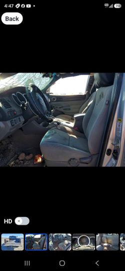 Parts For Tacoma 2010 Front Seats Only Good Condition Grey Earbag For Xtra Cab