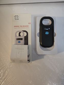 Pet Microchip Reader Scanner, Universal RFID Reader, Supports for EMID/FDX‑B / ISO1784/85(Black)