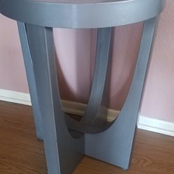 Side Wooden Teal Table