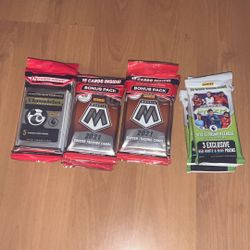 2020 And 2021 Soccer Trading Cards Panini Prizm, Mosaic, Chronicles Cello Packs