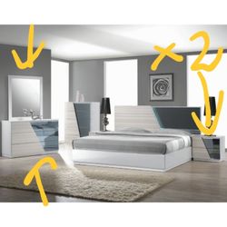 Oren Ellis Nighstands And Dresser Set