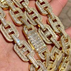 New Chain 16MM 14k Gold Plated Doesn't Loses Color 
