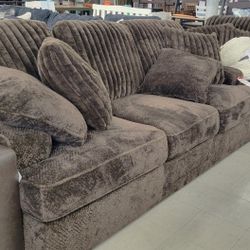 Corduroy Sofa and Loveseat Set