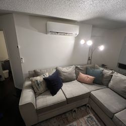 Living Spaces Delano Sectional (Ted Fog) 