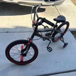Kids Bike With Training Wheels And Pegs