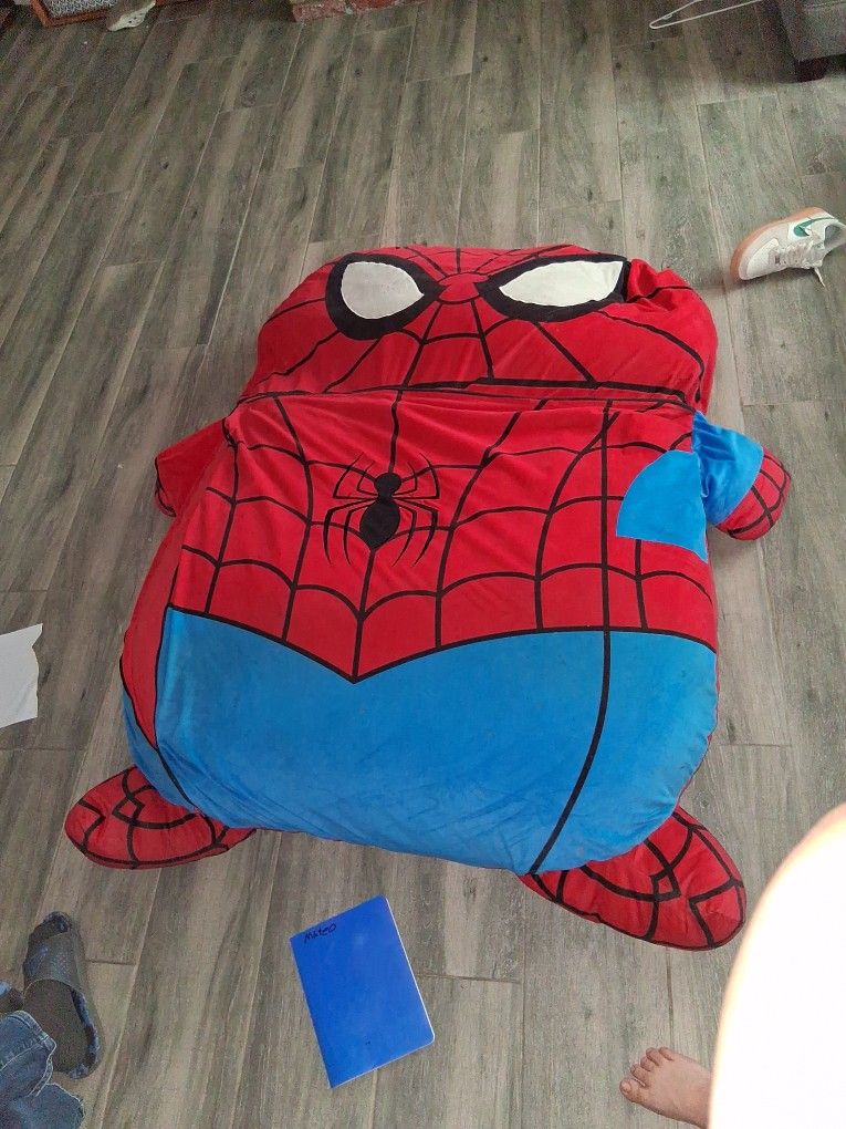 Spider Man Floor Lounger Bed Pillow And Blanket All In One