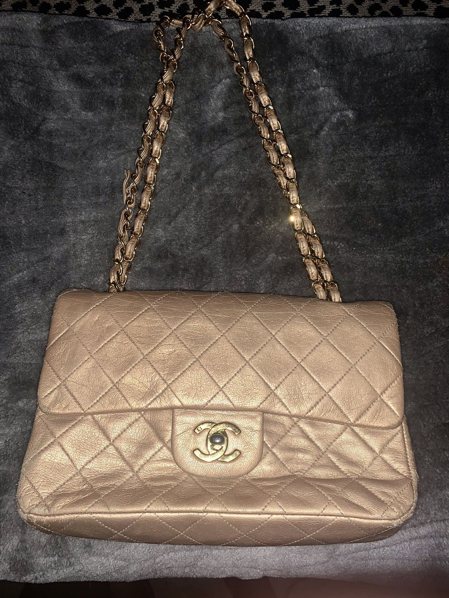 Chanel Gold Metallic Bag “Vintage”