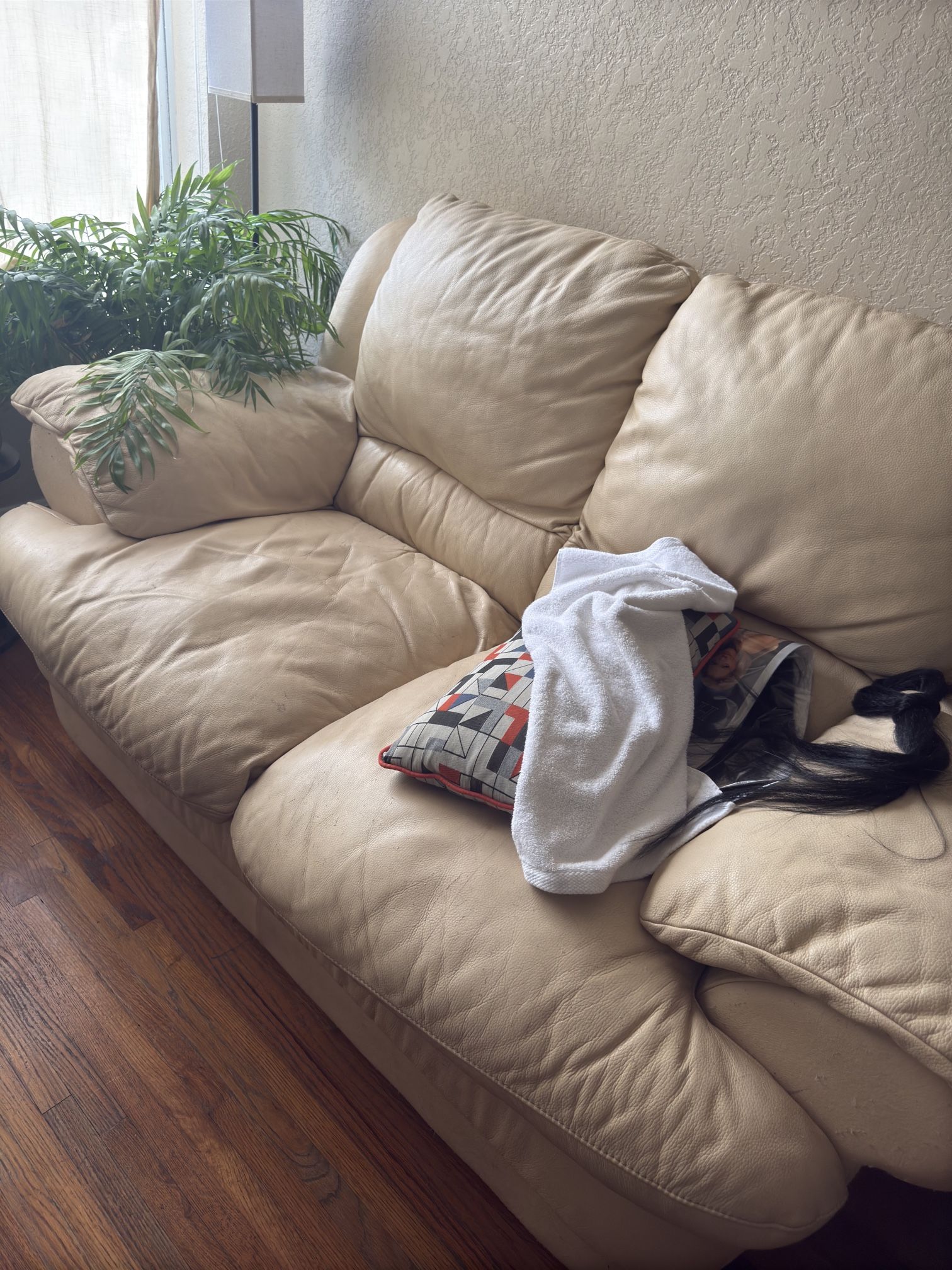 Living Room Leather Sofa