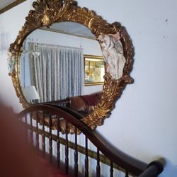 LARGE /HEAVY MIRROR   Been On My Wall  A Good 40 Yrs  Great Condition  OBO