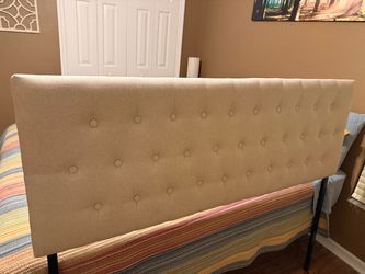 Queen upholstered headboard