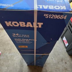 Kobalt 24-volt Split Shaft Attachment Capable Battery String Trimmer 4.0 Ah + Battery & Charger
