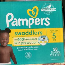 Pampers Swaddlers Size 5 $23 