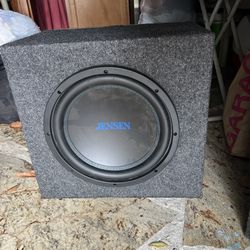 One 12” sub and box