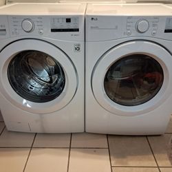 LG Front Load Washer And Electric Dryer Set $480