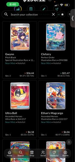Pokémon TCG Card Collection Portfolio
