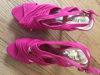 Pink Soft High Heels Shoes