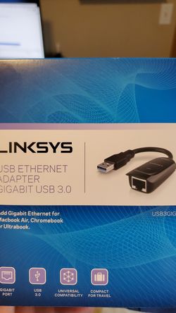 Linksys USB 3.0 gigabit Ethernet to USB adapter