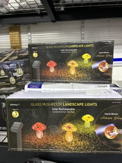Infinity X1 Glass Mushroom Landscape Lights🔥‼️