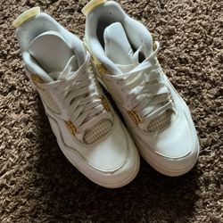 Air Jordan 4s Retro Metallic Gold