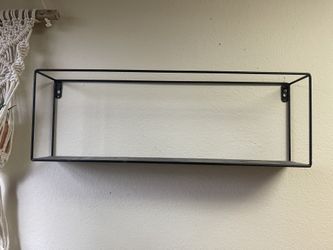 Black Rectangle Wall Shelf