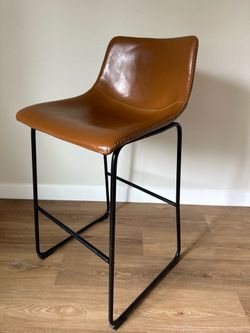 4 cognac barstools brand new in box unassembled