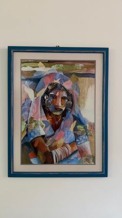 Painting - Tribal woman - Mixed Media painting by artist Dimple Shah
