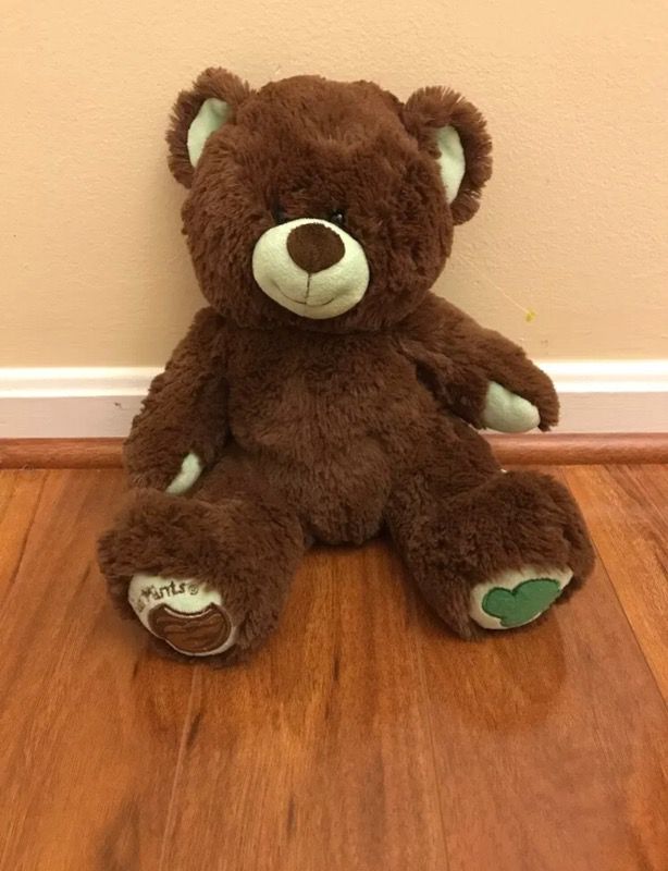 Build-A-Bear Thin MINTS Girl Scout Plush Teddy Bear 14"